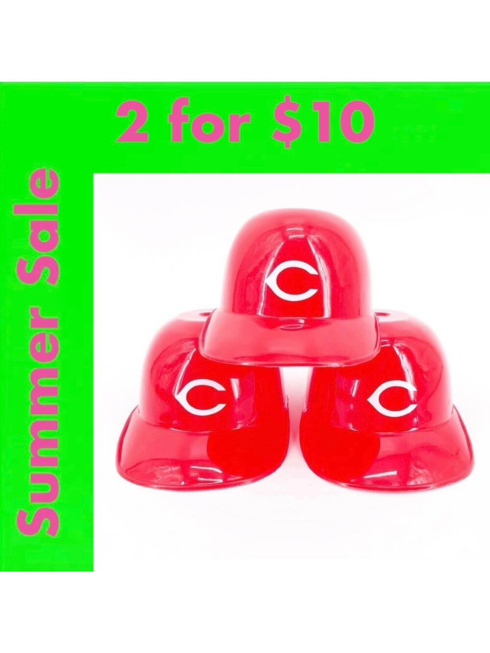 90s Cincinnati Reds MLB baseball 90s Laich ice cream helmets 1990s vintage